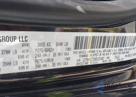 2010 Dodge Ram 1500 Laramie из США, поврежденный, VIN 1D7RB1CT2AS121461